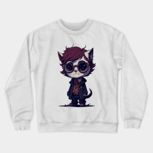 meowgical cat design Crewneck Sweatshirt